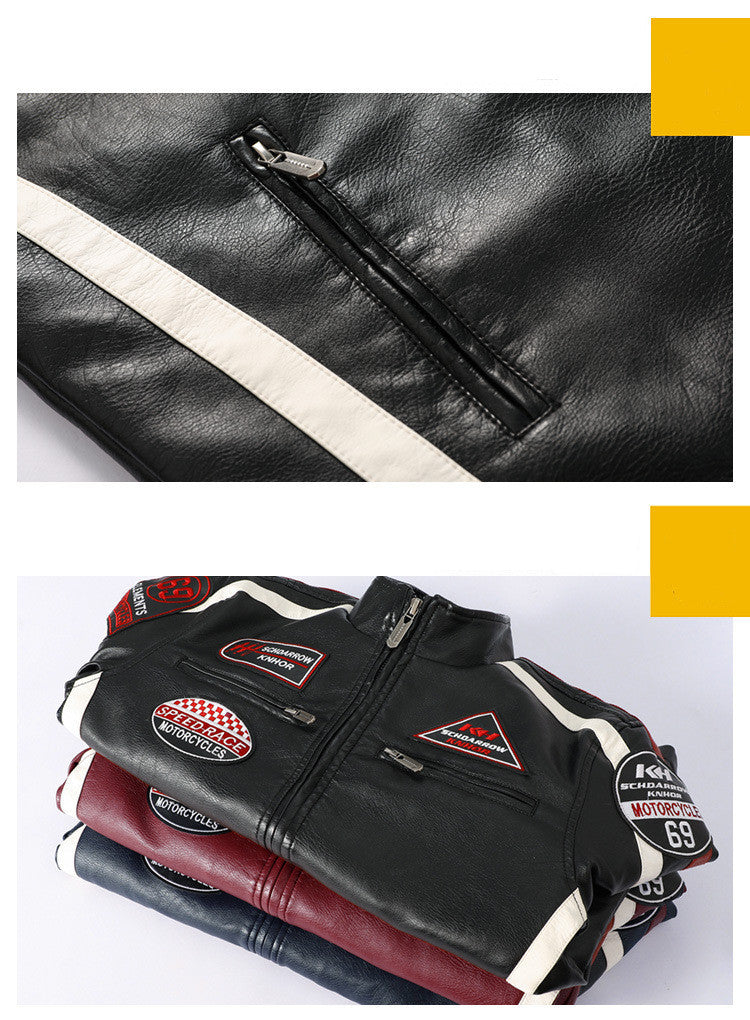Men's Motorcycle Leather Jacket