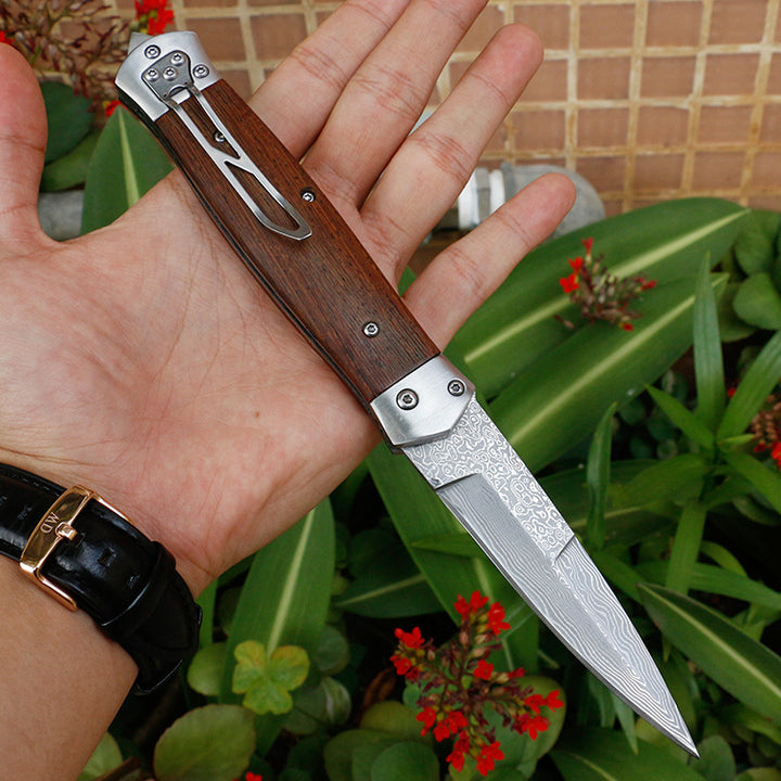 Steel Pocket Folding Hunting Knife