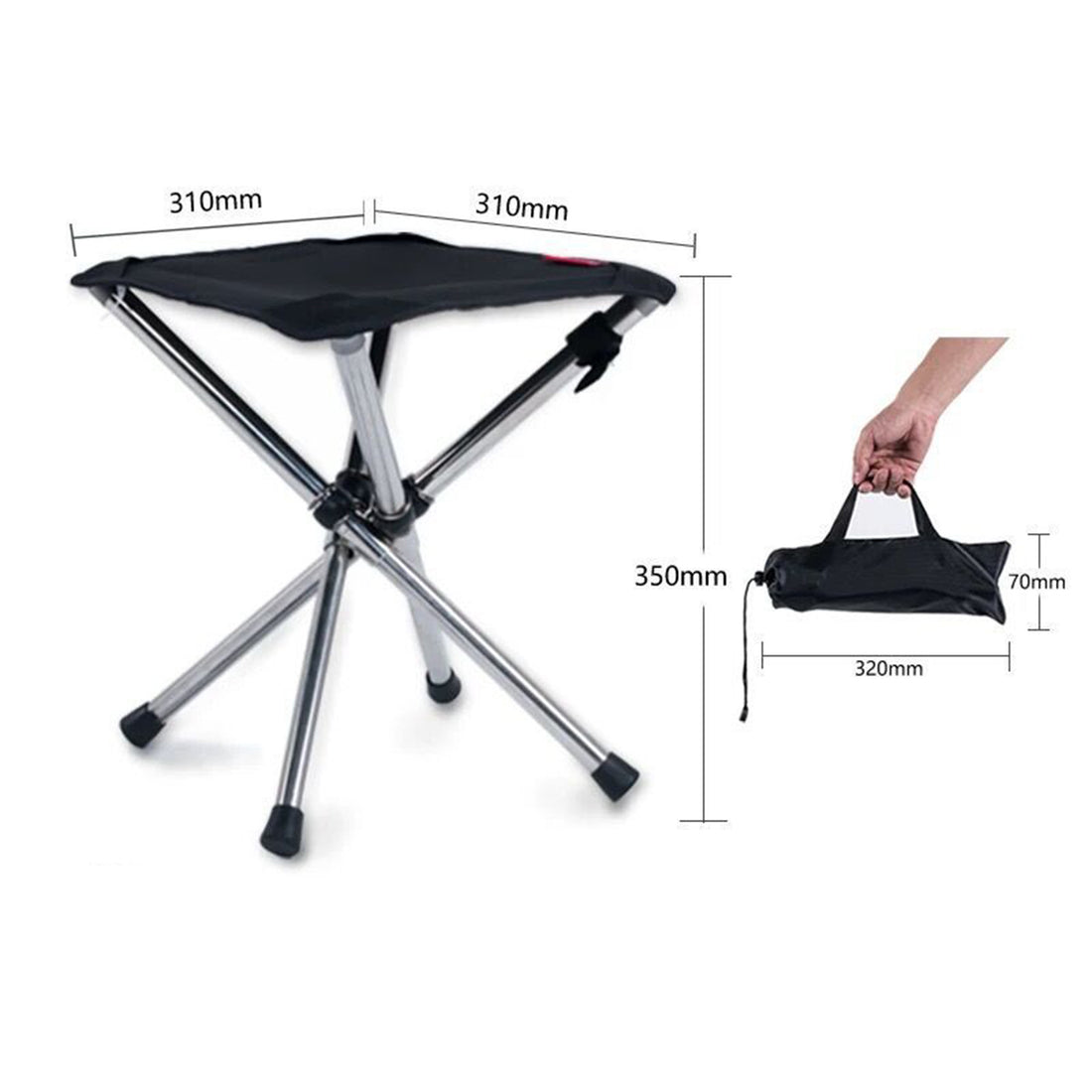 Tie Camping Chair Bench