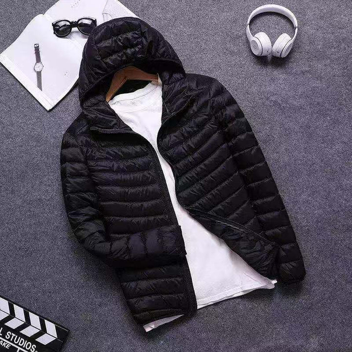 Men's Cotton Jacket Hooded Short